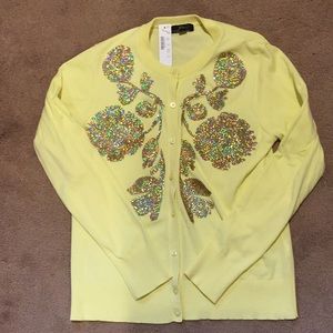 J Crew Embellished Cardigan